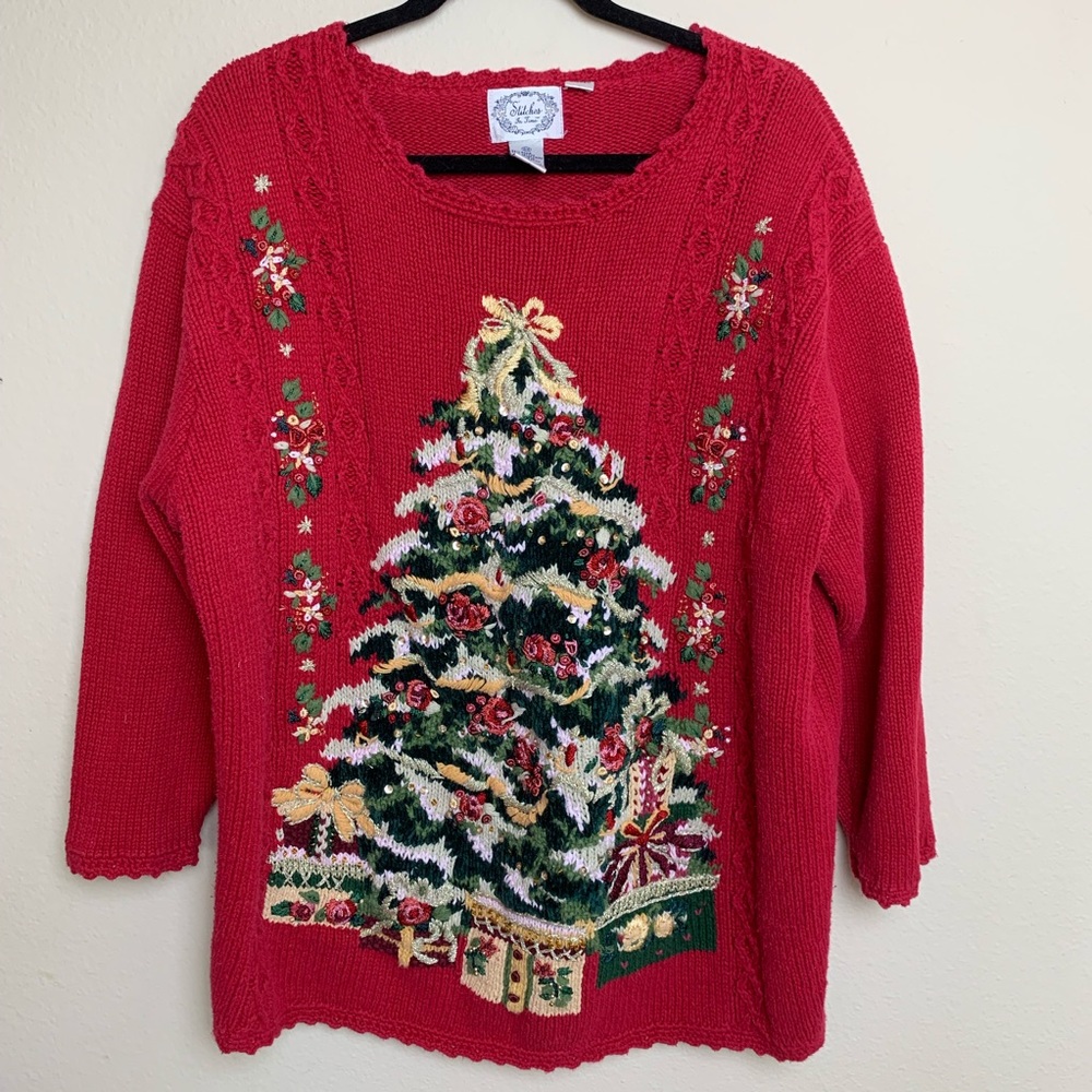 STICHES IN TIME Vintage Christmas Sweater